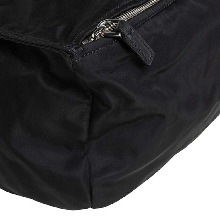 Pre Owned Givenchy Black Nylon and Leather Small Pandora Shoulder Bag