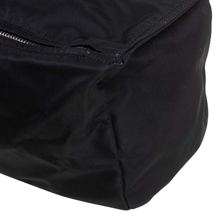 Pre Owned Givenchy Black Nylon and Leather Small Pandora Shoulder Bag