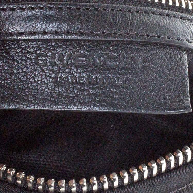 Pre Owned Givenchy Black Nylon and Leather Small Pandora Shoulder Bag