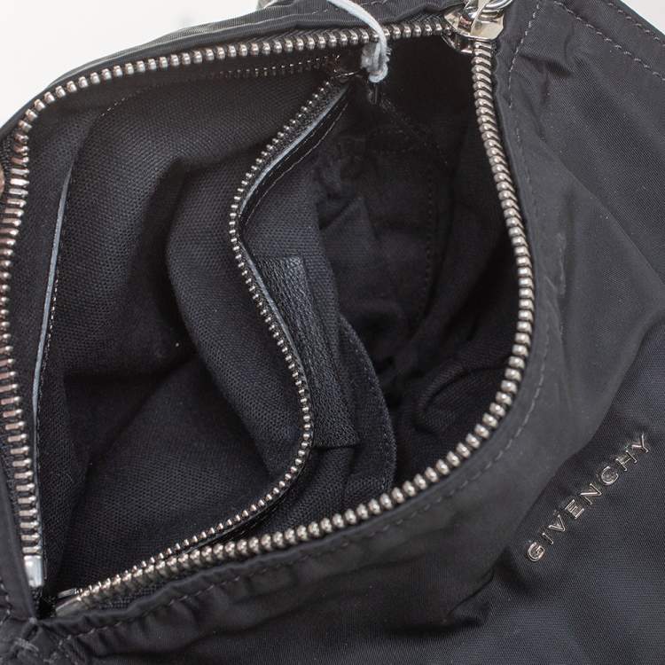 Pre Owned Givenchy Black Nylon and Leather Small Pandora Shoulder Bag