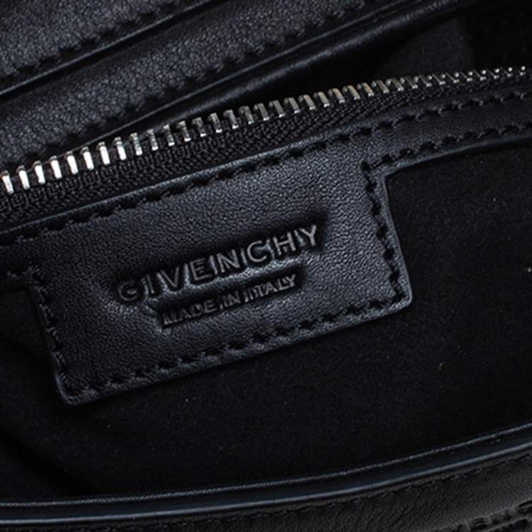 Pre Owned Givenchy Black Leather Medium Obsedia Hobo