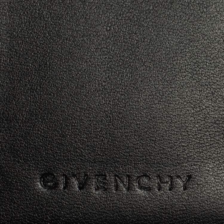 Pre Owned Givenchy Black Monogram Fabric and Leather French Wallet