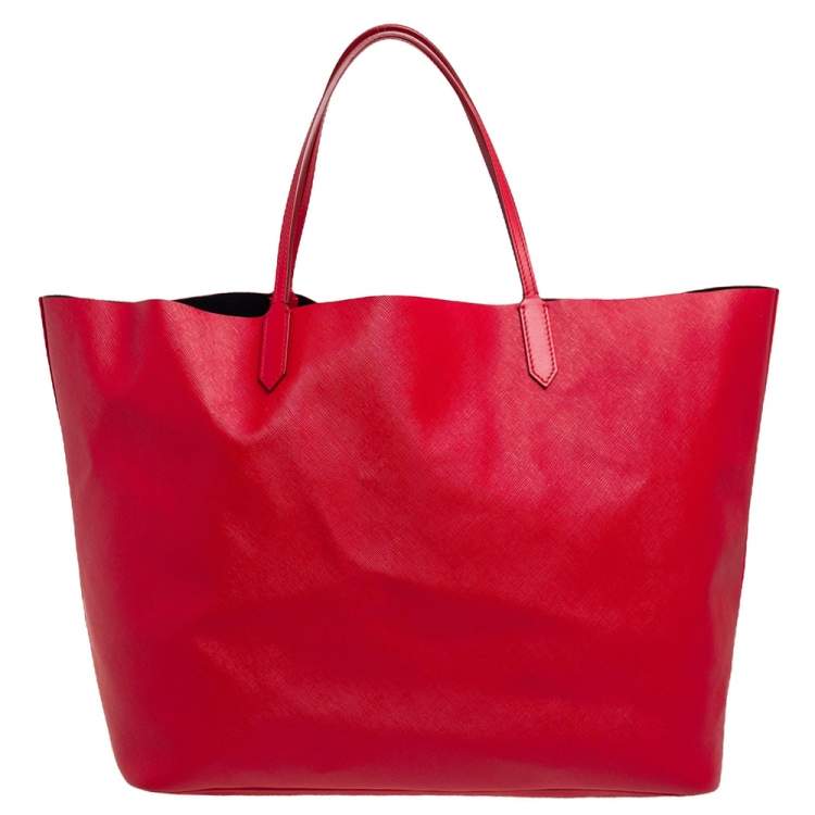 Pre Owned Givenchy Red Bambi Print Coated Canvas and Leather Antigona Shopper Tote