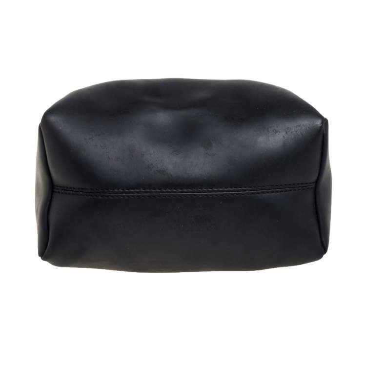 Pre Owned Givenchy Black Rubber Pandora Wristlet Clutch