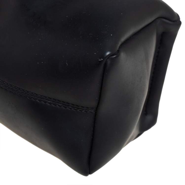 Pre Owned Givenchy Black Rubber Pandora Wristlet Clutch