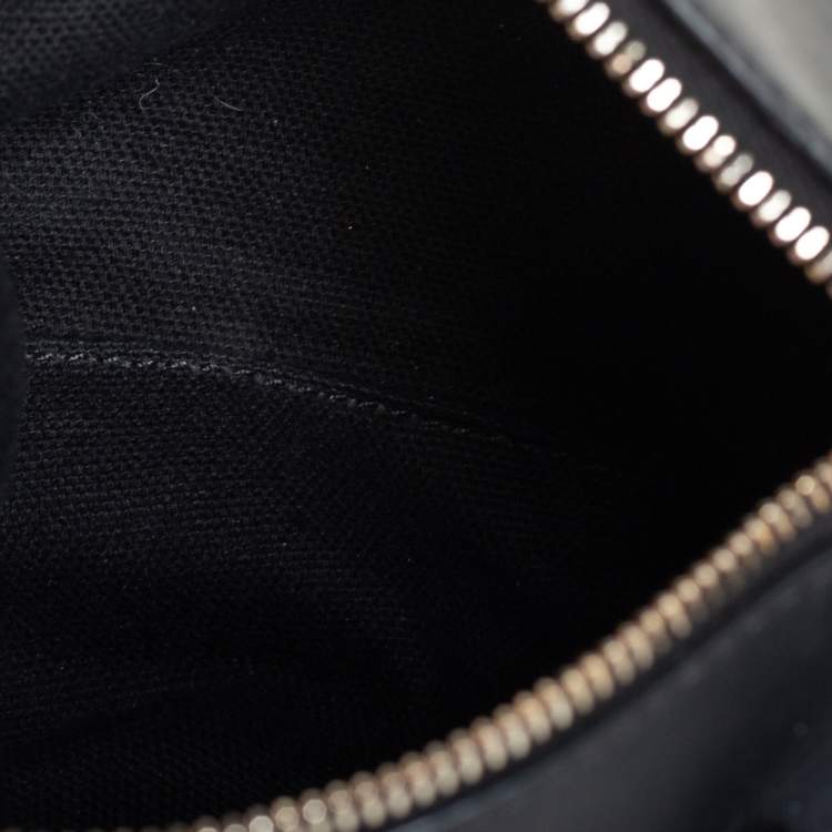 Pre Owned Givenchy Black Rubber Pandora Wristlet Clutch