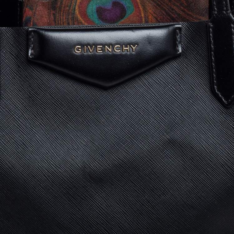 Pre Owned Givenchy Black Leather Antigona Shopper Tote