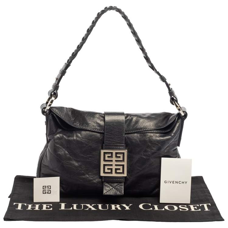 مملوكة مسبقًا Givenchy Black Leather Baguette