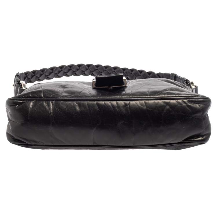 مملوكة مسبقًا Givenchy Black Leather Baguette