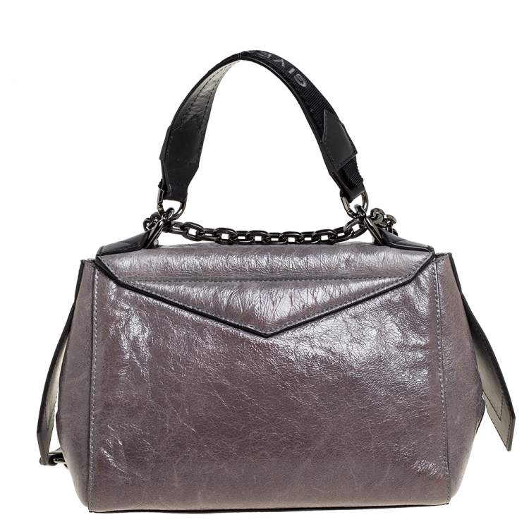 Pre Owned Givenchy Pearl Aged Leather Small ID Bag