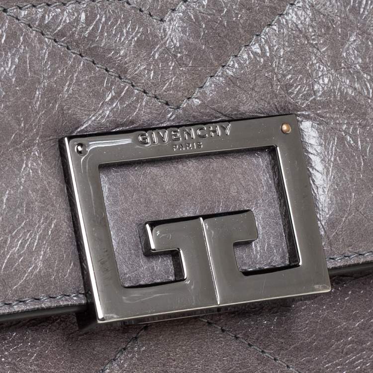 Pre Owned Givenchy Pearl Aged Leather Small ID Bag