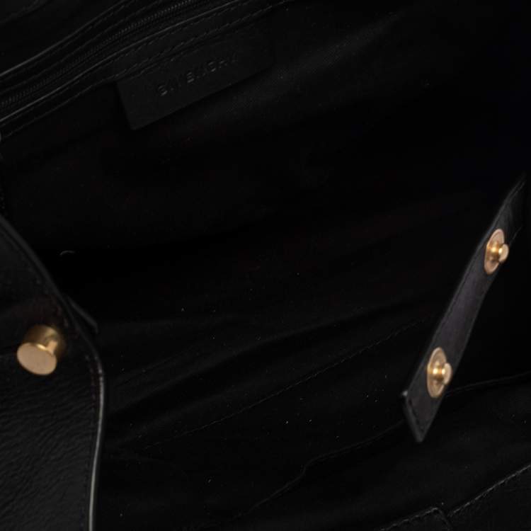 Pre Owned Givenchy Black/White Monogram Canvas and Leather Tote