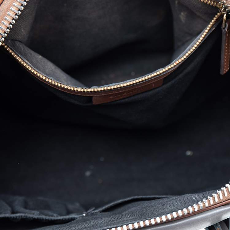 Pre Owned Givenchy Tri Color Leather Medium Antigona Satchel