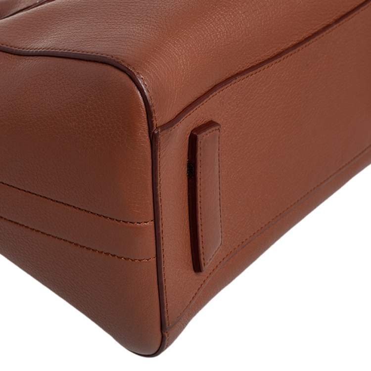 Pre Owned Givenchy Brown Leather Small Antigona Satchel