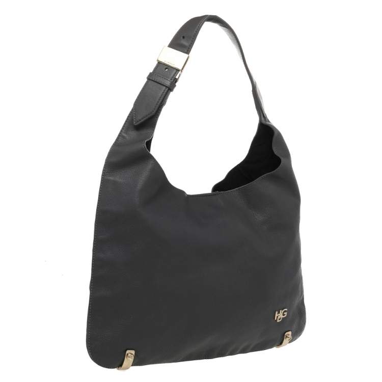 Pre Owned Givenchy Grey Leather Hobo