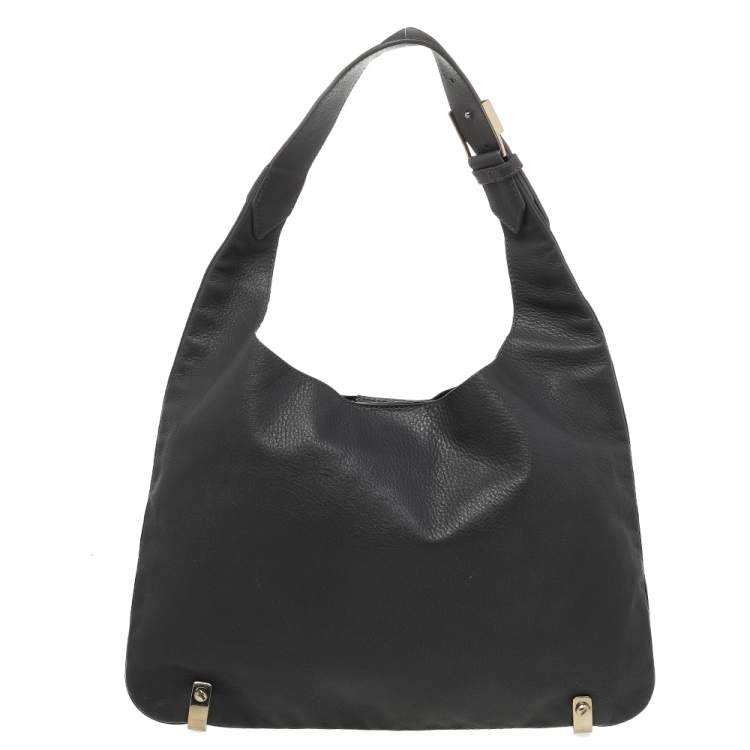 Pre Owned Givenchy Grey Leather Hobo