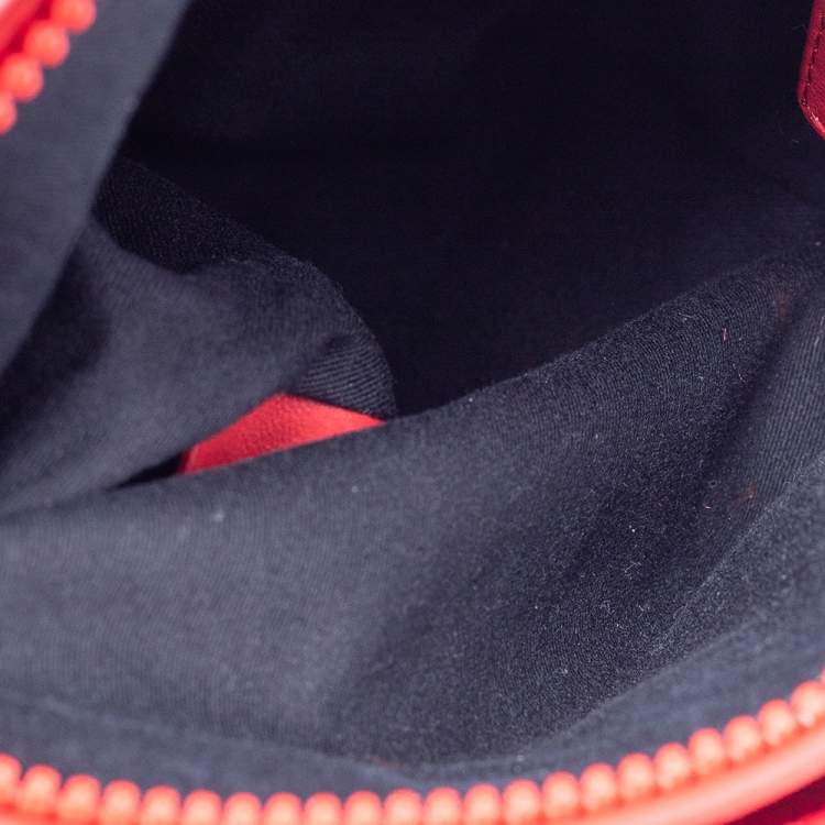 Pre Owned Givenchy Red Sequin Crystal Embellished Top Handle Bag