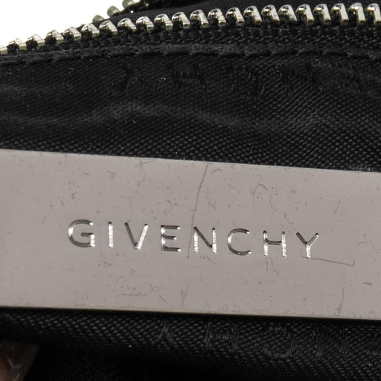 Pre Owned Givenchy Black Monogram Nylon Hobo