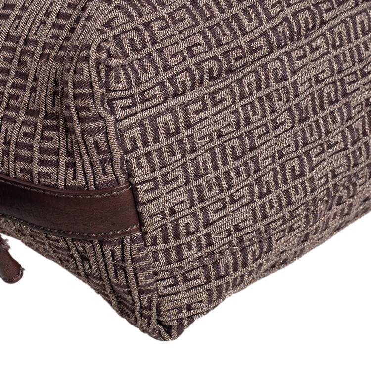 مملوكة مسبقًا Givenchy Brown Monogram Fabric and Leather Baguette Bag