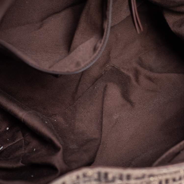 مملوكة مسبقًا Givenchy Brown Monogram Fabric and Leather Baguette Bag
