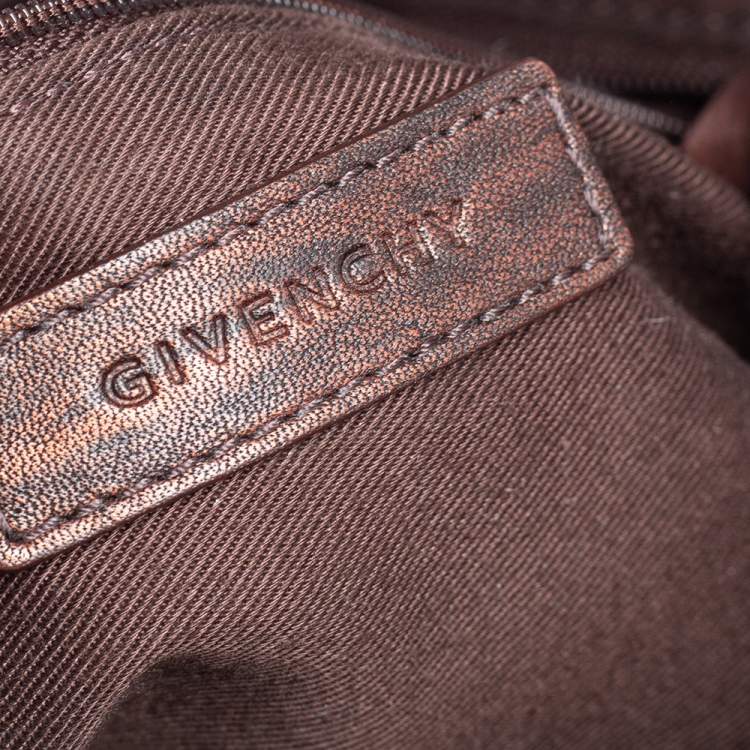 مملوكة مسبقًا Givenchy Brown Monogram Fabric and Leather Baguette Bag