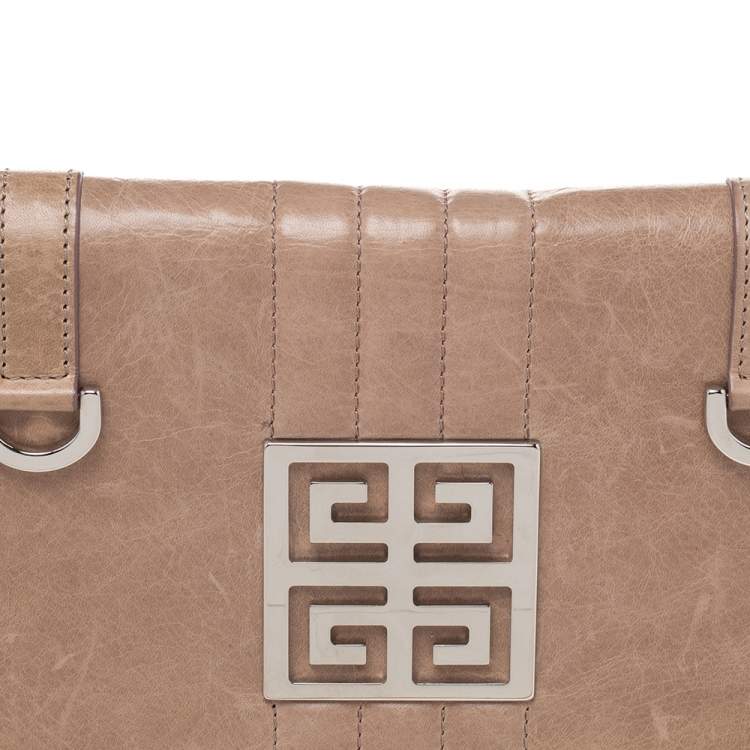 Pre Owned Givenchy Beige Leather Wallet On Chain 
