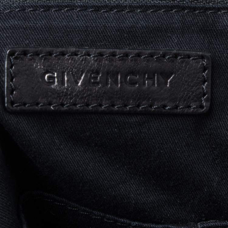 Pre Owned Givenchy Metallic Gold Croc Embossed Leather Large Pandora Shoulder Bag