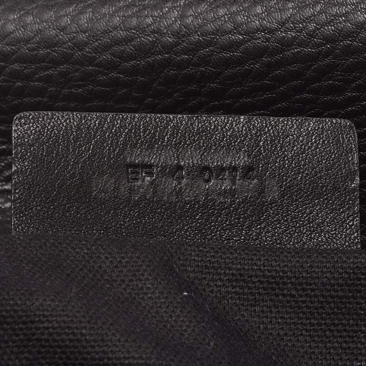 Pre Owned Givenchy Black Leather Medium Pandora Pure Flap Top Handle Bag
