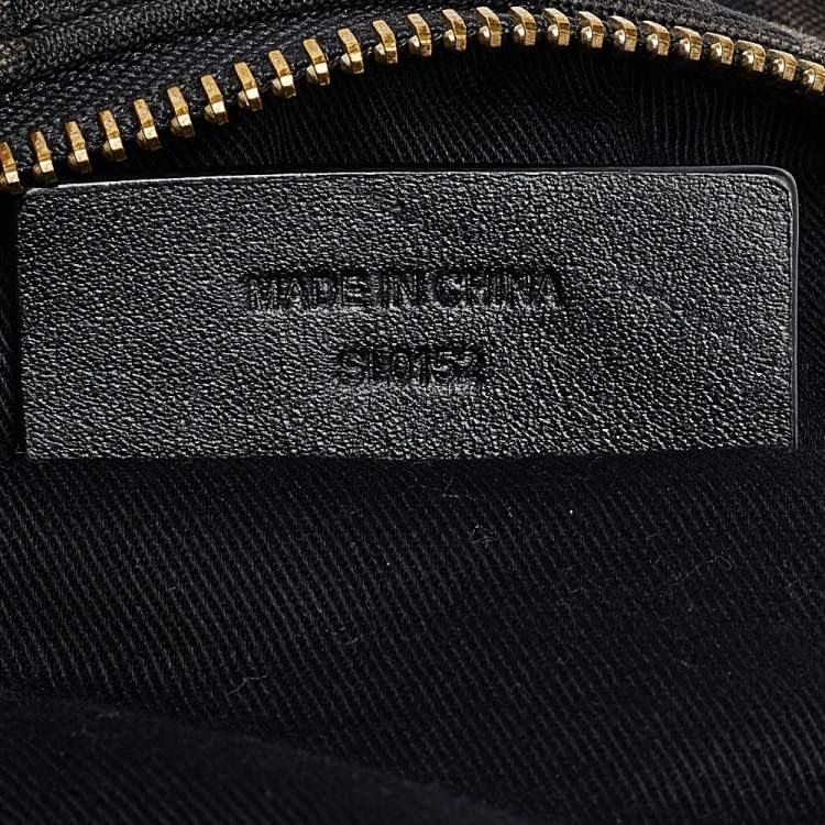 Pre Owned Givenchy Black Monogram Canvas And Leather Hobo