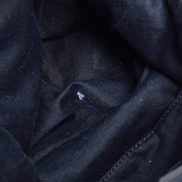 Pre Owned Givenchy Black Monogram Canvas And Leather Hobo