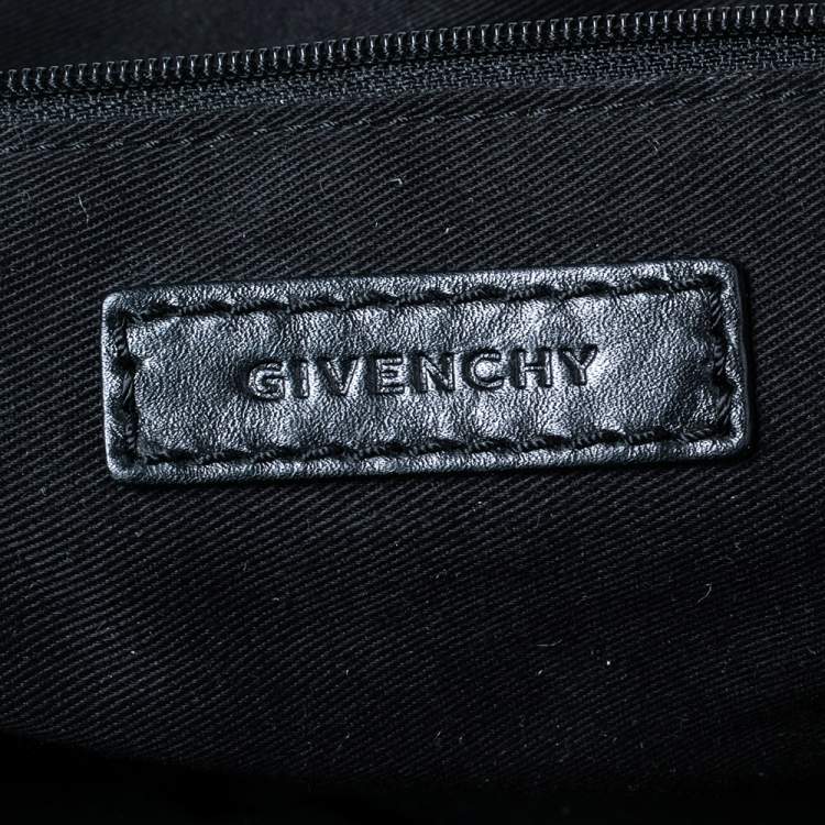 مملوكة مسبقًا Givenchy Black Leather and Nylon Studded Large Nightingale Satchel