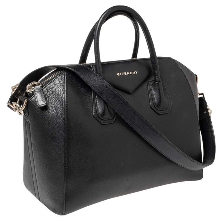 مملوكة مسبقًا Givenchy Black Leather Medium Antigona Satchel 