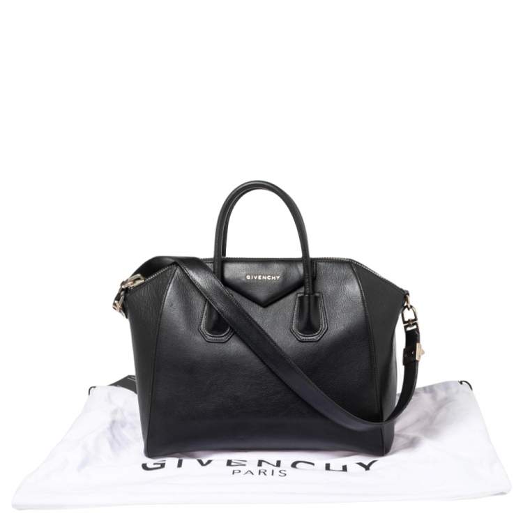 مملوكة مسبقًا Givenchy Black Leather Medium Antigona Satchel 