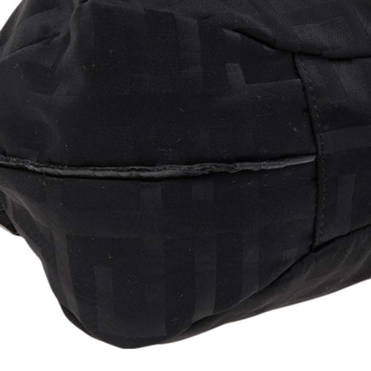 Pre Owned Givenchy Black Signature Canvas and Leather Satchel