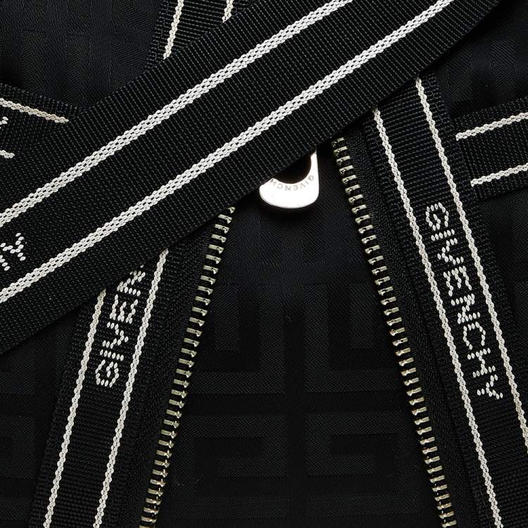 Pre Owned Givenchy Black Signature Canvas Shoulder Bag