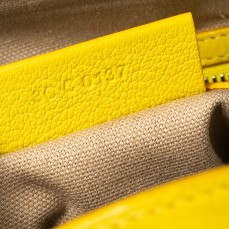 مملوكة مسبقًا Givenchy Yellow Leather Mini Antigona Satchel