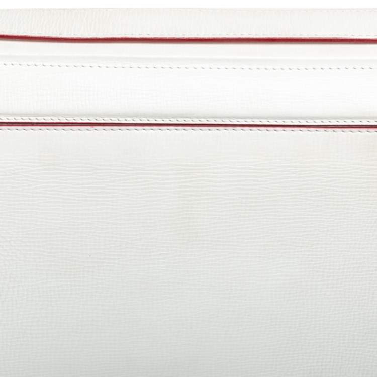 Pre Owned Givenchy White Leather Medium Pandora Box Bag