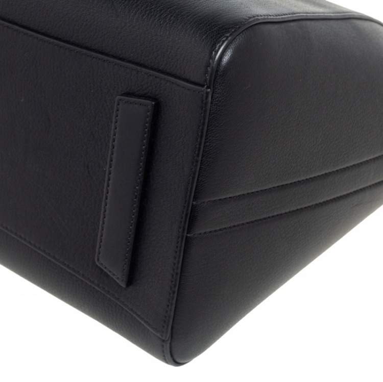 Pre Owned Givenchy Black Leather Medium Antigona Satchel 