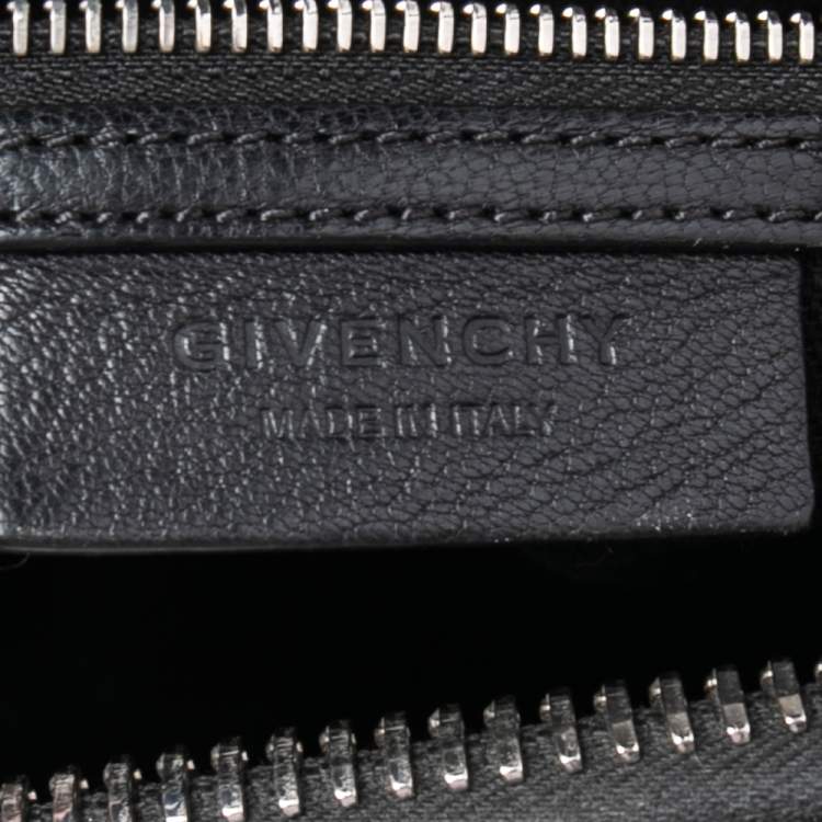 Pre Owned Givenchy Black Leather Medium Antigona Satchel 