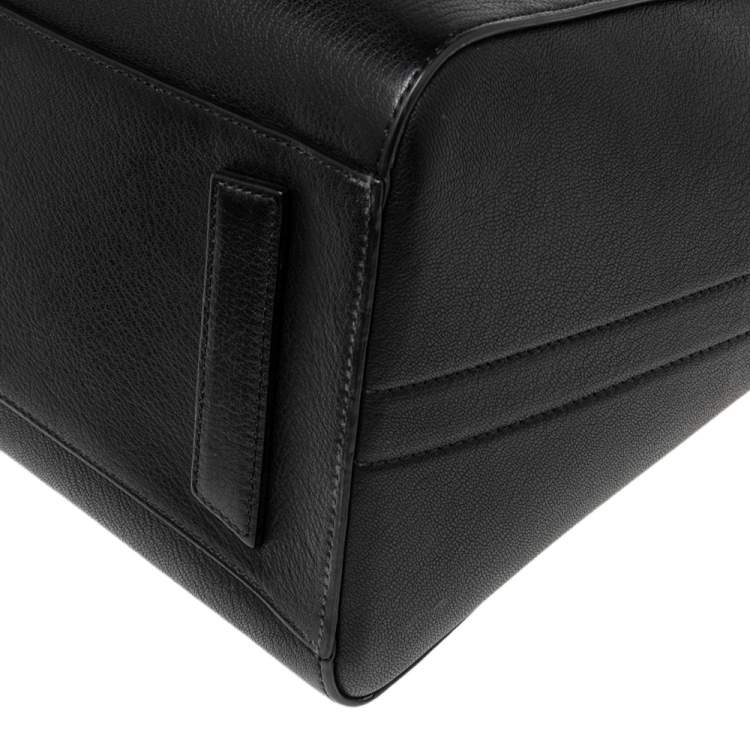 Pre Owned Givenchy Black Leather Medium Antigona Satchel 