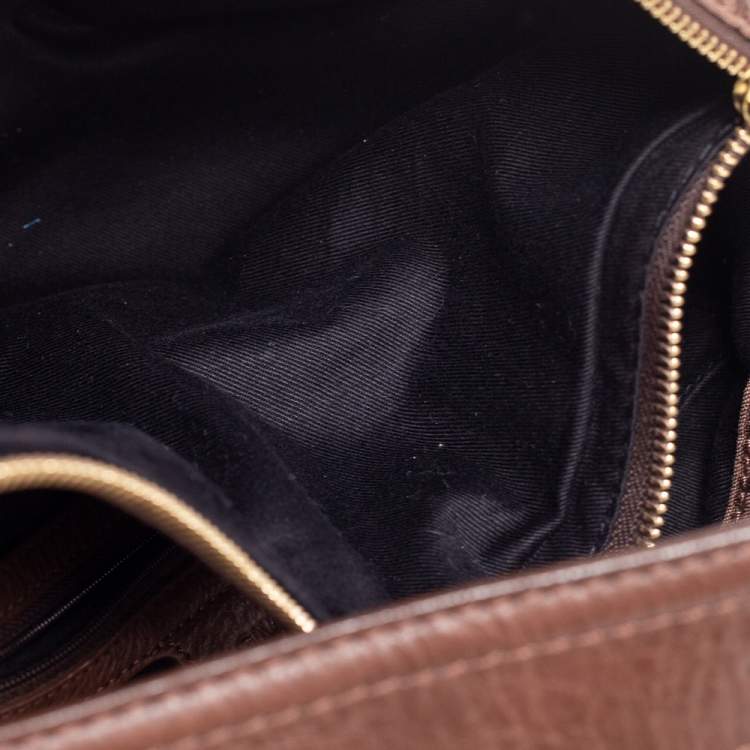 Pre Owned Givenchy Brown Signature Fabric Hobo