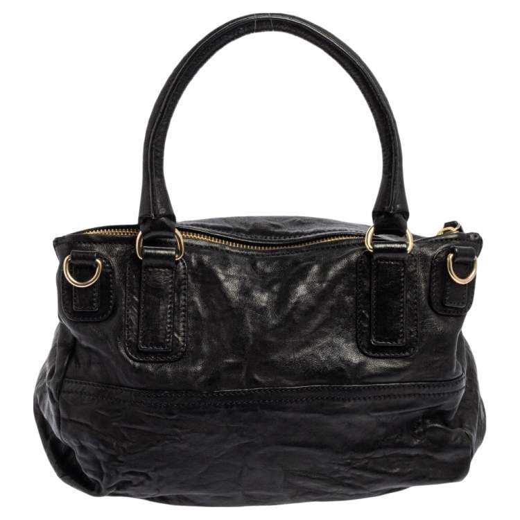 مملوكة مسبقًا Givenchy Black Leather Large Pandora Shoulder Bag