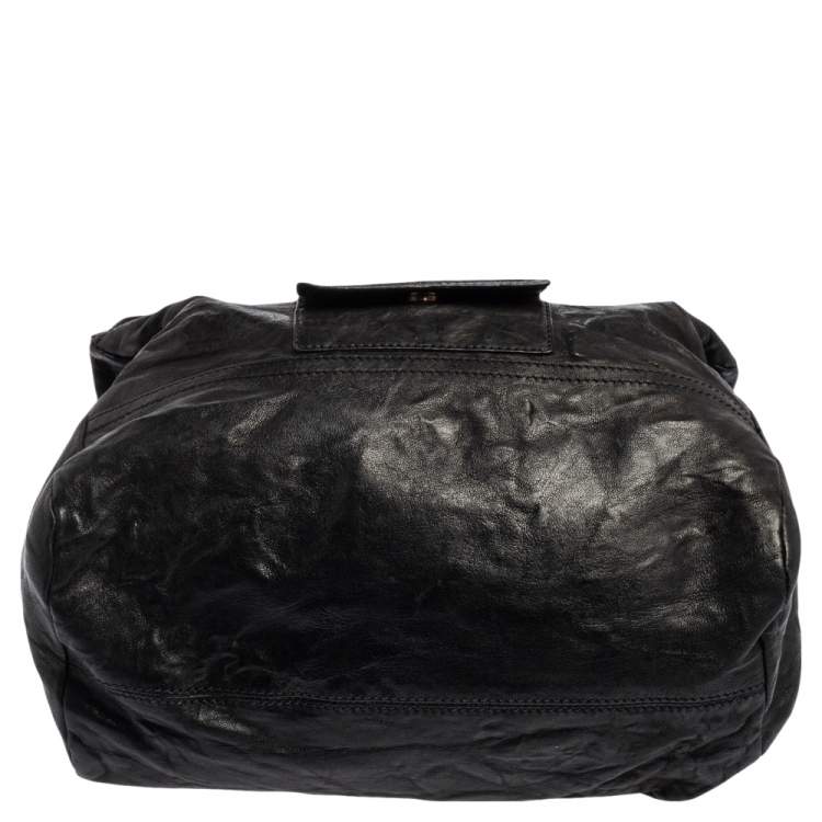 مملوكة مسبقًا Givenchy Black Leather Large Pandora Shoulder Bag