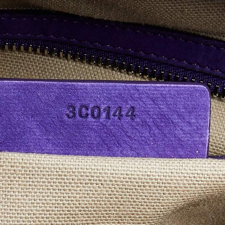 Pre Owned Givenchy Purple Suede Small Antigona Satchel