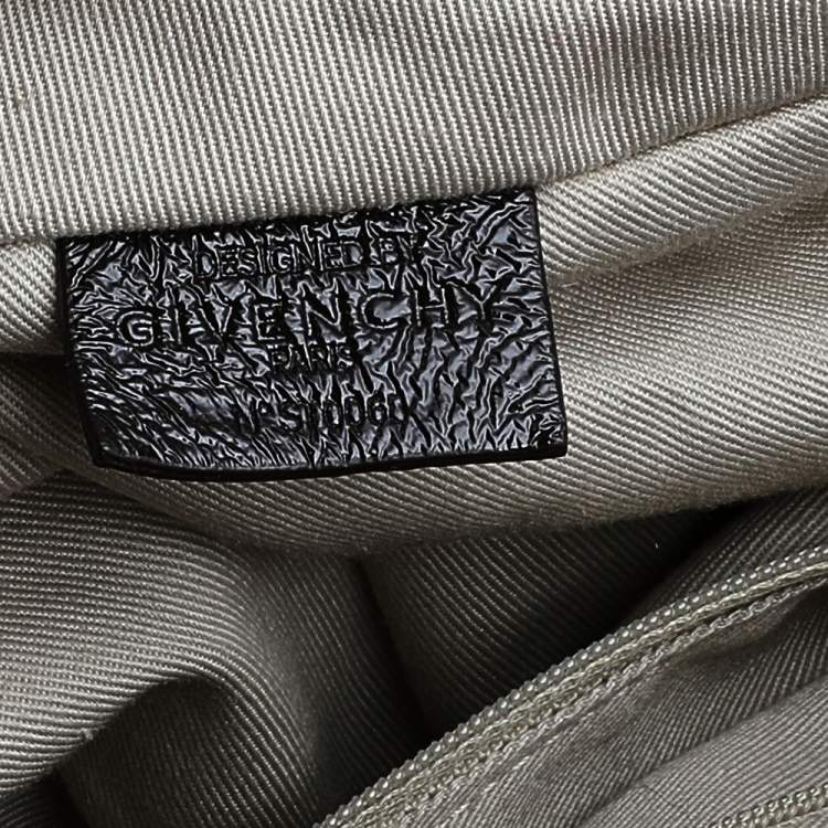Pre Owned Givenchy Brown Monogram Canvas and Patent Leather Tote