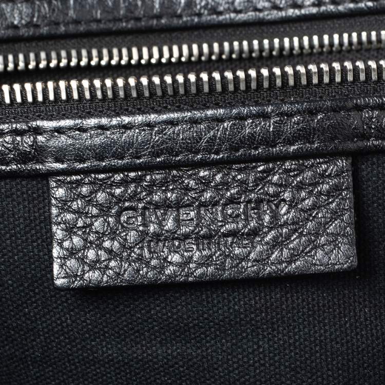 Pre Owned Givenchy Black Leather Medium Nightingale Satchel