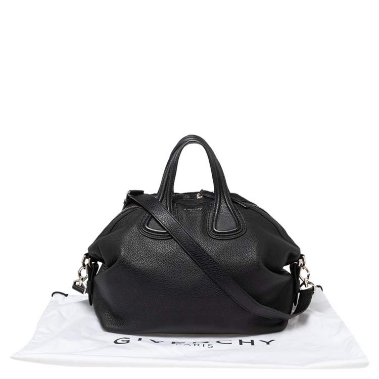 Pre Owned Givenchy Black Leather Medium Nightingale Satchel