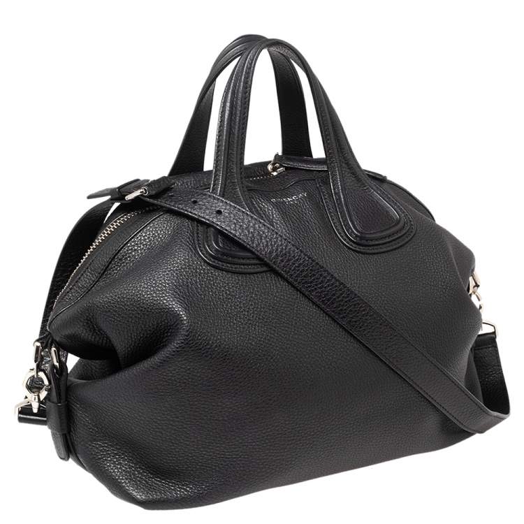 Pre Owned Givenchy Black Leather Medium Nightingale Satchel