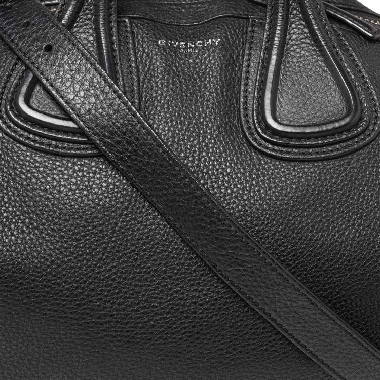 Pre Owned Givenchy Black Leather Medium Nightingale Satchel