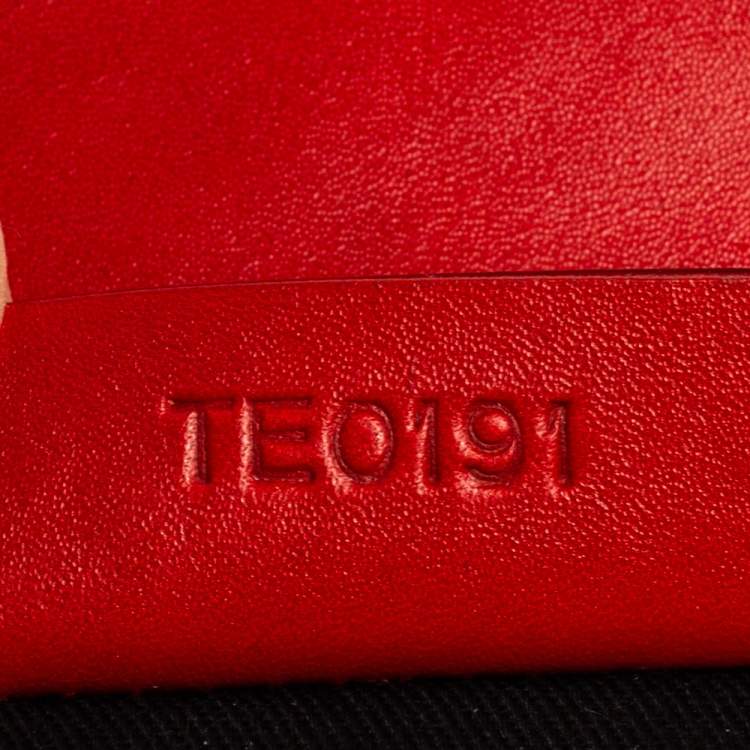 Pre Owned Givenchy Red Leather Antigona Envelope Clutch